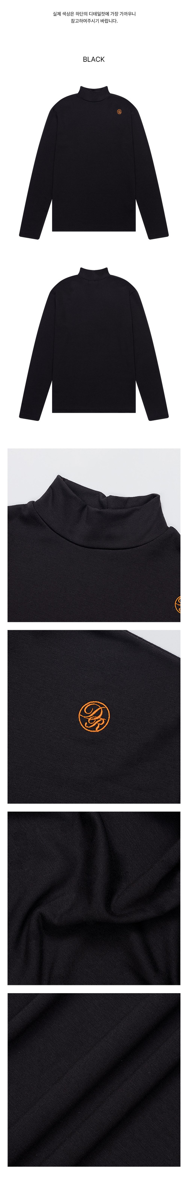 검은색 터틀넥 스웨터 상품 이미지 : BLACK