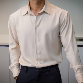 [데일라] 스탠다드 피지크 셔츠 (베이지)