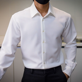 [데일라] 스탠다드 피지크 셔츠 (화이트)