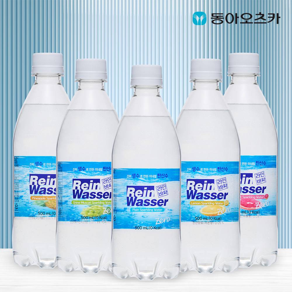 라인바싸 탄산수 500ml 페트 5종 20입X2