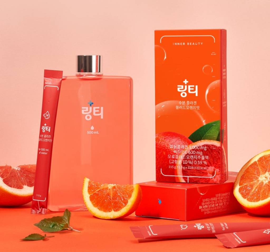 링티 수분콜라겐 블러드오렌지맛 1박스 / 수분&콜라겐 충전