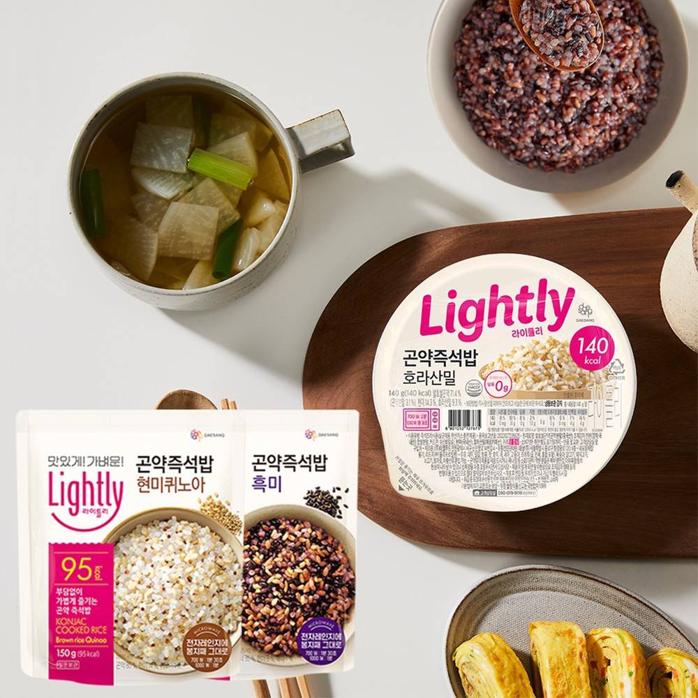 [라이틀리] 곤약즉석밥(현미/흑미/호라산밀) 3종 골라담기