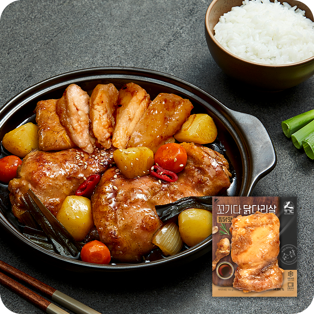 뼈 없는 닭다리살 찜닭맛 (100g x 4개입/12개입)