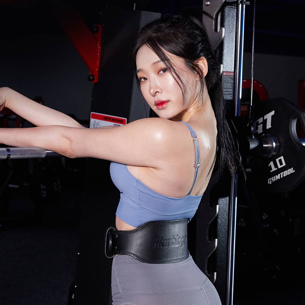 하빈져 프로 레더 헬스 벨트